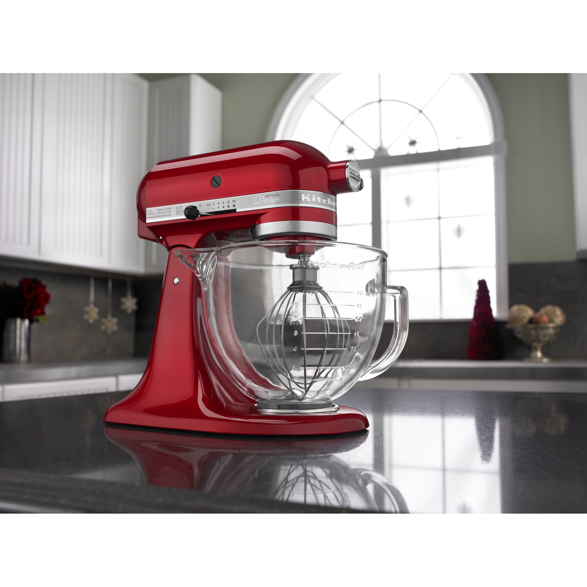 Kitchenaid Artisan Design Series 5 Qt Stand Mixer With Glass Bowl And Reviews Wayfair 